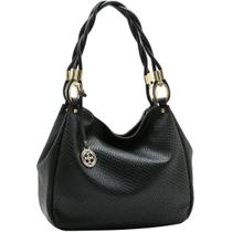 Bolsa Chenson Ombro Grande Ferragem Chic Feminina 3485550 Cor:Preto Bolsa Chenson Ombro Grande Ferragem Chic Feminina 3485550 Cor:Preto