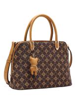 Bolsa Chenson Original Monograma Elemento Grafico - Alça de Mão Café