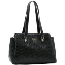 Bolsa Chenson Tote Ombro Tressê Organizada Feminina 3485648 Cor:Preto Bolsa Chenson Tote Ombro Tressê Organizada Feminina 3485648 Cor:Preto