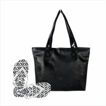 Bolsa Chinelo Feminino Arabesco Preto Magicc Bolsas Bolsa Chinelo Feminino Arabesco Preto Magicc Bolsas