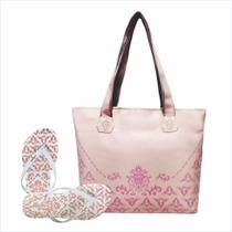 Bolsa Chinelo Feminino Arabesco Rosa Magicc Bolsas Bolsa Chinelo Feminino Arabesco Rosa Magicc Bolsas