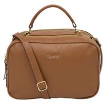 Bolsa Classe Câmera Bag Sofia Couro Liso - Nocciola