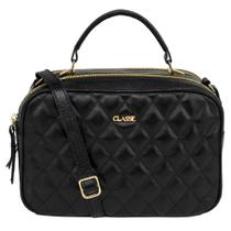 Bolsa Classe Câmera Bag Sofia Couro Metalassê - Preta Bolsa Classe Câmera Bag Sofia Couro Metalassê - Preta