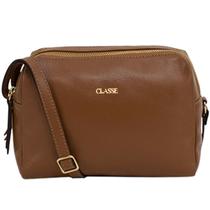 Bolsa Classe Couro Crossbody Jade Feminina Marrom