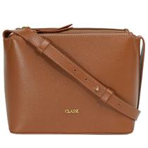 Bolsa Classe Couro Crossbody Tati Feminina Marrom