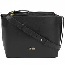 Bolsa Classe Couro Crossbody Tati Feminina Preto