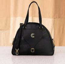 Bolsa classe couro preta Bolsa classe couro preta