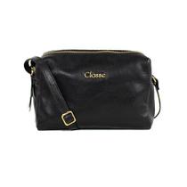 Bolsa classe couro transversal feminina 2870 cb01 preta Bolsa classe couro transversal feminina 2870 cb01 preta