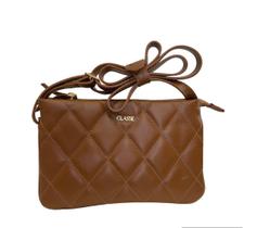 Bolsa Classe Crossbody de Couro Lina Nocciola Bolsa Classe Crossbody de Couro Lina Nocciola
