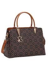 Bolsa Classic Cristal Estruturada Casual - Chenson Café