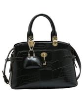Bolsa Clássica New Croco - Alça de Mão - Chenson 3485577 - Preto Bolsa Clássica New Croco - Alça de Mão - Chenson 3485577 - Preto
