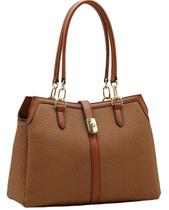 Bolsa Clássico Contemporâneo - Alça de Ombro - Chenson 3485656 - Marrom