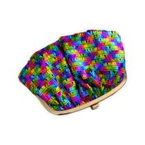 Bolsa Clutch Colorida Bordada para Festas