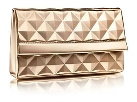 Bolsa Clutch Dourada Essencial Exclusiva Natura Cód.108 Bolsa Clutch Dourada Essencial Exclusiva Natura Cód.108