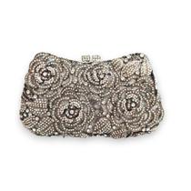 Bolsa Clutch Feminina De Festa Luxo Com Cristais E Strass