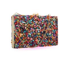 Bolsa Clutch Festa Coloridinha Pedrinhas Casamentos Bolsa Clutch Festa Coloridinha Pedrinhas Casamentos