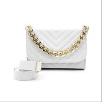 Bolsa Clutch Festa Krn Shoes Detalhes Alça Dourada Fixa e Alça Removivel