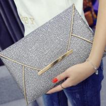 Bolsa Clutch Luxo com Glitter - Bolsa Clutch Luxo com Glitter -