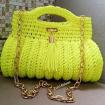 Bolsa Clutch Luxo de Crochê