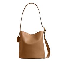 Bolsa Coach Bleecker Bucket em Couro Natural Grão Mel Bolsa Coach Bleecker Bucket em Couro Natural Grão Mel