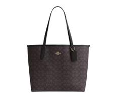 Bolsa Coach City Tote Bag In Signature Canvas - 5696 Preto
