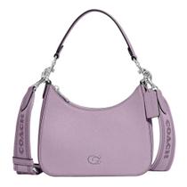 Bolsa Coach Hobo Crossbody em couro roxo macio