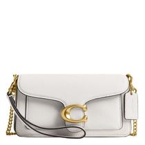 Bolsa Coach Tabby com Corrente em Couro Granulado Polido