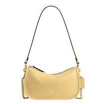 Bolsa Coach Waverly 24cm Couro Natural de Grão Bolsa Coach Waverly 24cm Couro Natural de Grão