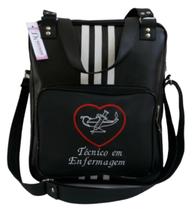 Bolsa Colegial para Técnico em Enfermagem (preto) Bolsa Colegial para Técnico em Enfermagem (preto)