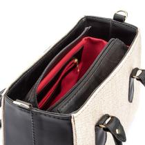 Bolsa Colors Preta Luxo Sacola Transversal Regulavel Ziper