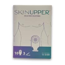 Bolsa Colostomia Skin Upper Aberta Drenavel 19-64mm C/ Filtro C/3 Clamps Caixa C/10un