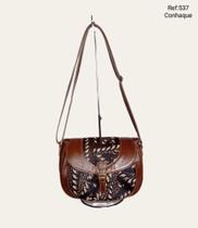 Bolsa com alça transversal animal print