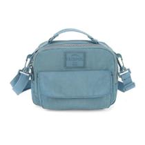 Bolsa Com Alça Up4You Tecido Crinkle Tactel Azul