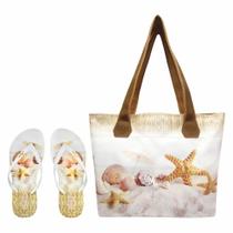 Bolsa Com Chinelo Feminino Estrela-Do-Mar Magicc Bolsa