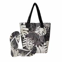 Bolsa Com Chinelo Feminino Folhagem Magicc Bolsa