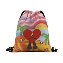 Bolsa com cordão Bads Bunny Anime Swim Gym Bag para crianças Bolsa com cordão Bads Bunny Anime Swim Gym Bag para crianças