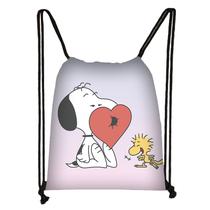 Bolsa com cordão, bolsa de ginástica Snoopys Anime String Swim para escola