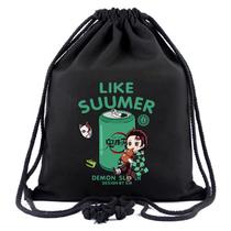 Bolsa com cordão D-emons Slayers Kamados Tanjirous Canvas 34x40cm Bolsa com cordão D-emons Slayers Kamados Tanjirous Canvas 34x40cm