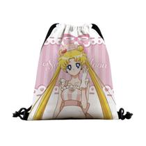 Bolsa com cordão Sailors Moons Tsukinos Usagis Canvas 39x32cm