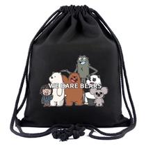 Bolsa com cordão We Bare Bears Anime String Swim Gym Bolsa com cordão We Bare Bears Anime String Swim Gym