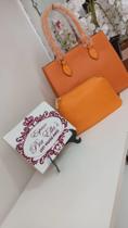 Bolsa com Necessaire Laranja Bolsa com Necessaire Laranja