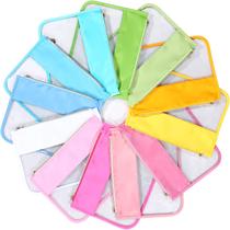 Bolsa com zíper, bolsa de maquiagem de nylon Sweetude, impermeável, 12 unidades