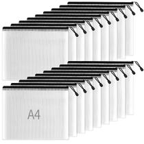 Bolsa com zíper SUNEE Plastic Mesh 23x33cm (preta, 18 pacotes)