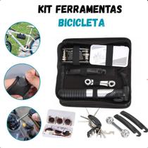 Bolsa compacta para bike com kit multifuncional.