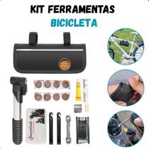 Bolsa compacta para bike com kit multifuncional.