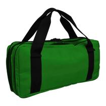 Bolsa Cordura Nylon Verde com Alça 16 Compartimentos para Facas e Utensílios - Professional Cheff - P. Cheff