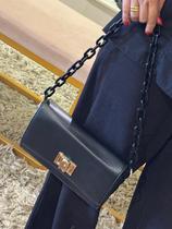 Bolsa correntaria Preta com alça dupla