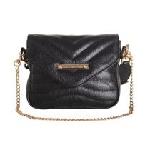 Bolsa Couro Com Porta Moedas Dayane Magalhães Preta