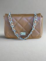 Bolsa couro eco caramelo v&v finder