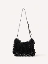 Bolsa Couro Franja - Preto Bolsa Couro Franja - Preto